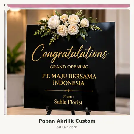 Papan Bunga Akrilik Kutai Timur